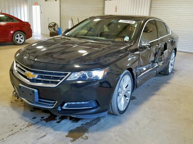 1G1165S38FU107122 - 2015 CHEVROLET IMPALA LTZ BLACK photo 2