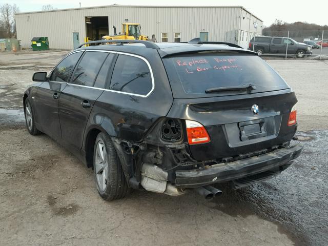 WBANN73546CN03073 - 2006 BMW 530 XIT BLACK photo 3