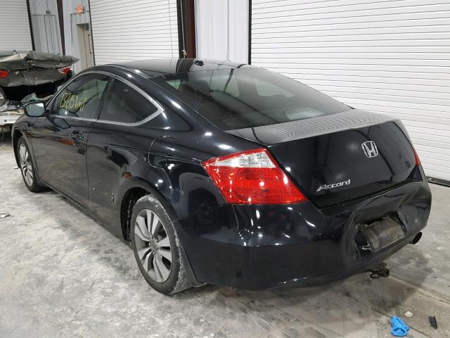 1HGCS12839A020106 - 2009 HONDA ACCORD EXL BLACK photo 3