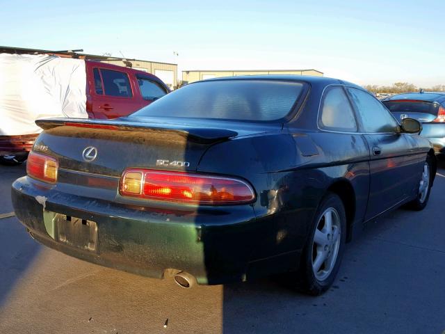 JT8CH32Y0W1001497 - 1998 LEXUS SC 400 GREEN photo 4