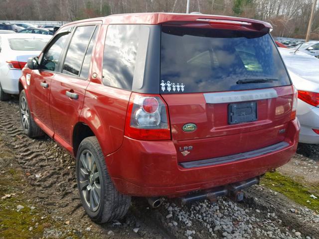 SALFT24N38H068219 - 2008 LAND ROVER LR2 HSE TE RED photo 3