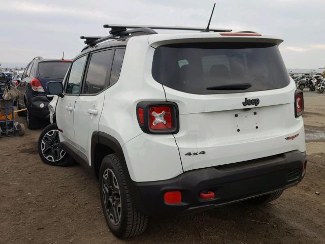 ZACCJBCT9GPD03763 - 2016 JEEP RENEGADE T WHITE photo 3