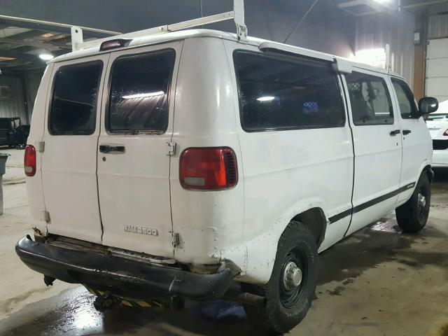 2B7KB31Z2YK138201 - 2000 DODGE RAM VAN B3 WHITE photo 4