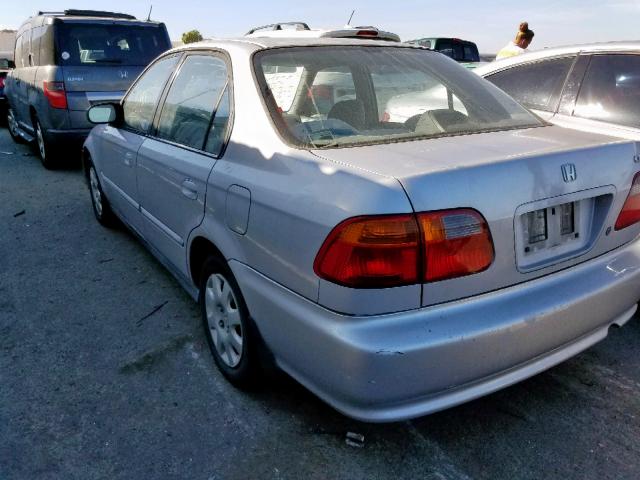 2HGEJ6615XH536486 - 1999 HONDA CIVIC BASE SILVER photo 3