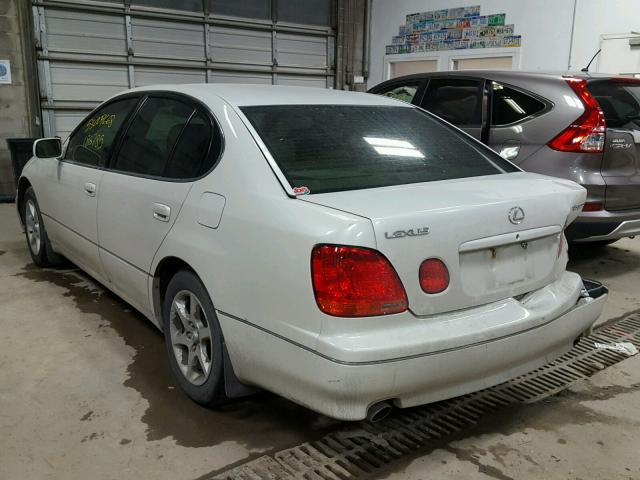 JT8BD69S330178105 - 2003 LEXUS GS 300 WHITE photo 3