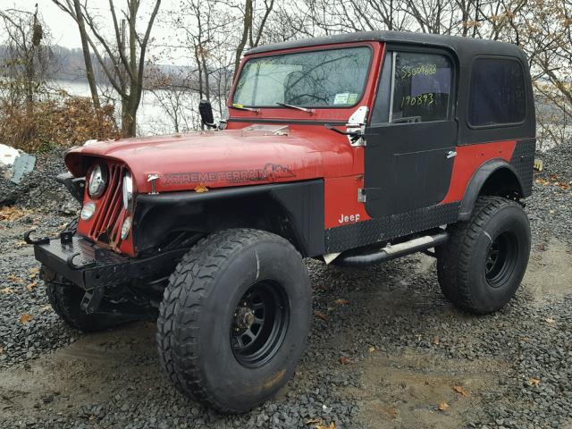 J9A93EC009047 - 1979 JEEP CJ-7 RED photo 2