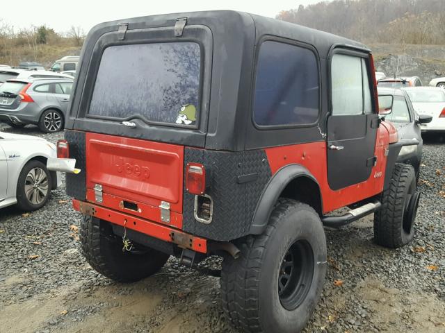 J9A93EC009047 - 1979 JEEP CJ-7 RED photo 4