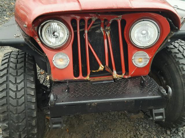 J9A93EC009047 - 1979 JEEP CJ-7 RED photo 9