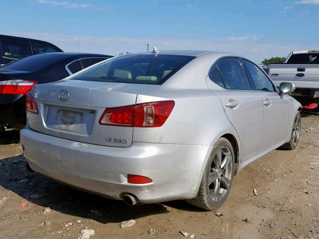 JTHBF5C29D5185190 - 2013 LEXUS IS 250 SILVER photo 4