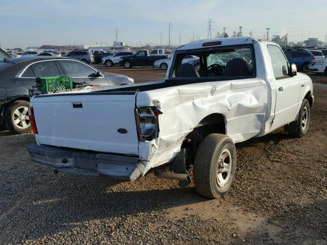 1FTYR10U91PB73834 - 2001 FORD RANGER WHITE photo 4