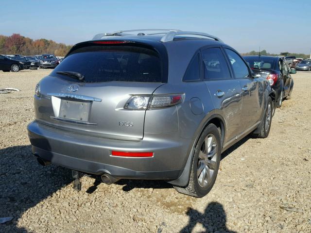 JNRAS08U68X105389 - 2008 INFINITI FX35 GRAY photo 4