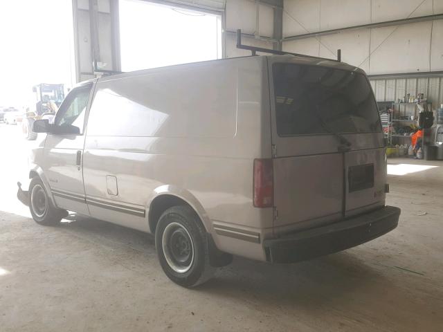 1GTDM19W5YB535747 - 2000 GMC SAFARI XT GRAY photo 3