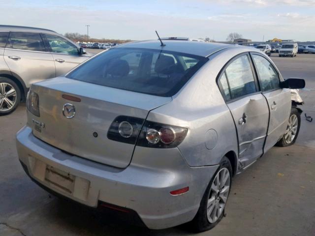 JM1BK32F871763331 - 2007 MAZDA 3 I SILVER photo 4