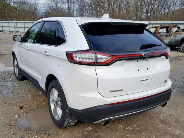 2FMPK4J96GBB10276 - 2016 FORD EDGE SEL WHITE photo 3