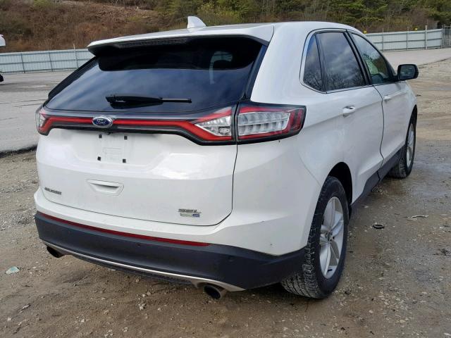 2FMPK4J96GBB10276 - 2016 FORD EDGE SEL WHITE photo 4