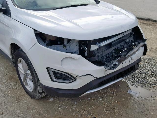 2FMPK4J96GBB10276 - 2016 FORD EDGE SEL WHITE photo 9