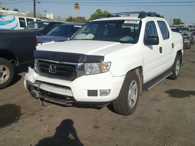 2HJYK16489H000765 - 2009 HONDA RIDGELINE WHITE photo 2