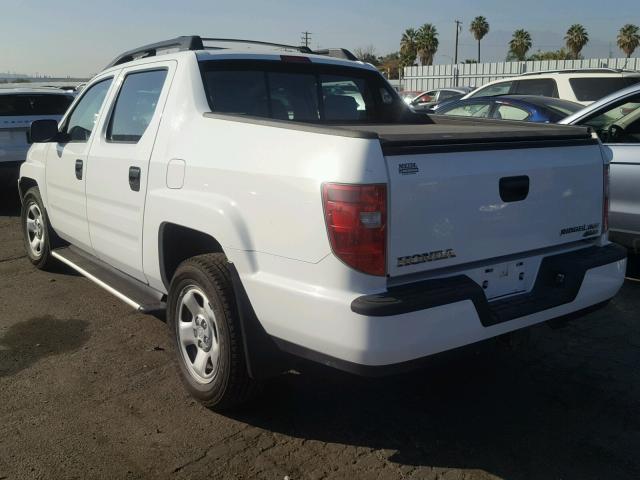 2HJYK16489H000765 - 2009 HONDA RIDGELINE WHITE photo 3