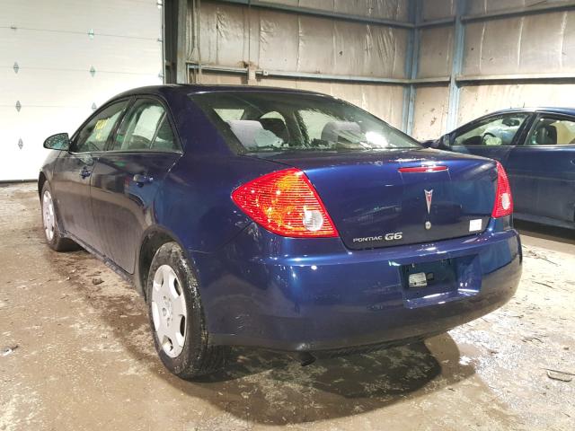 1G2ZF57B984186236 - 2008 PONTIAC G6 VALUE L BLUE photo 3