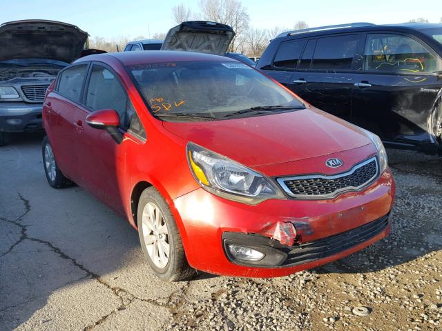 KNADN4A3XD6178629 - 2013 KIA RIO EX RED photo 1