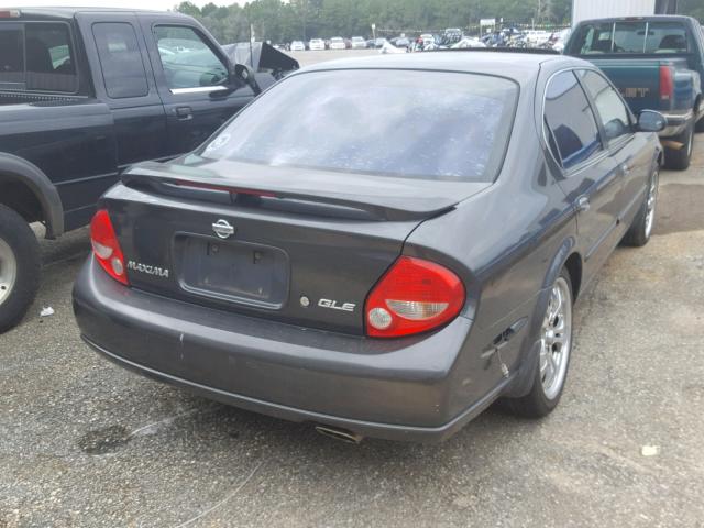 JN1CA31D41T609320 - 2001 NISSAN MAXIMA GXE GRAY photo 4