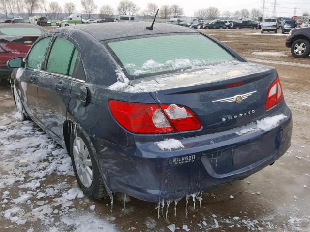 1C3LC46K78N182089 - 2008 CHRYSLER SEBRING LX BLUE photo 3