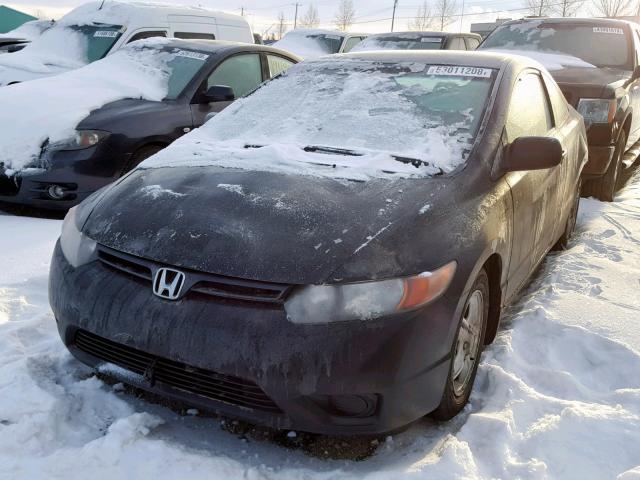 2HGFG11366H014978 - 2006 HONDA CIVIC DX V BLACK photo 2