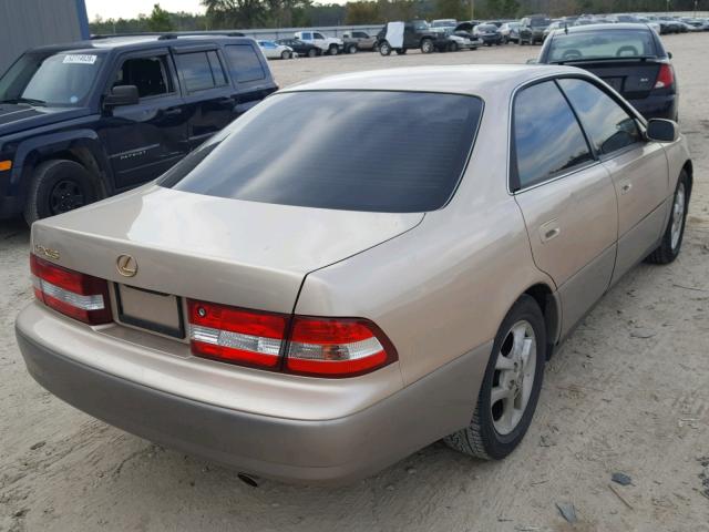 JT8BF28G315105574 - 2001 LEXUS ES 300 GOLD photo 4