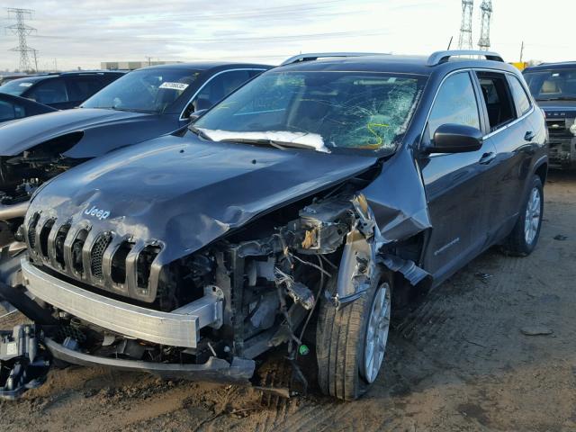 1C4PJLCS5FW695365 - 2015 JEEP CHEROKEE L GRAY photo 2