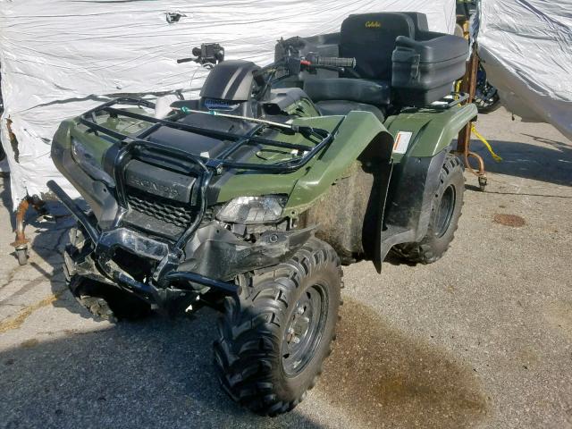 1HFTE3908H4301631 - 2017 HONDA TRX420 TM GREEN photo 2