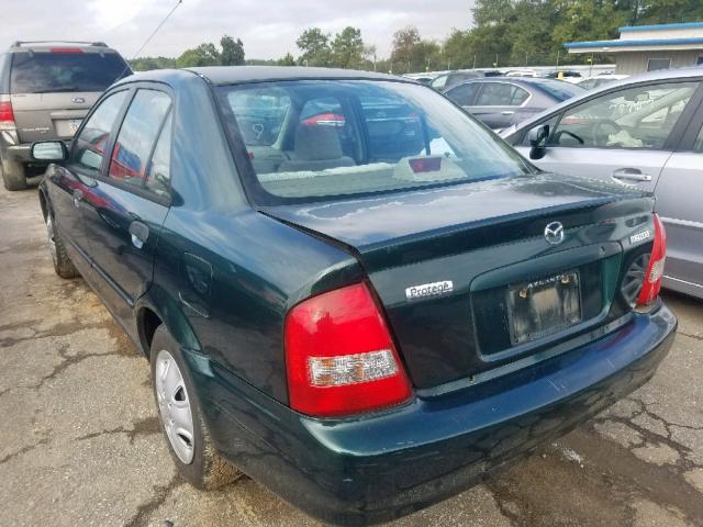 JM1BJ2221X0125650 - 1999 MAZDA PROTEGE DX GREEN photo 3