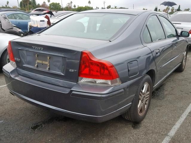 YV1RS592462525332 - 2006 VOLVO S60 2.5T GRAY photo 4