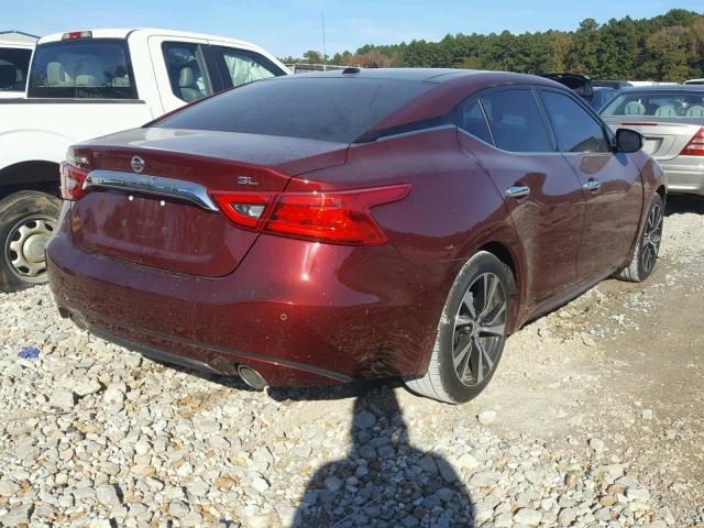 1N4AA6AP7HC453404 - 2017 NISSAN MAXIMA 3.5 BURGUNDY photo 4