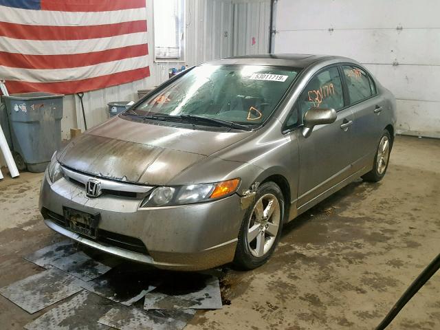 2HGFA16876H520406 - 2006 HONDA CIVIC EX GRAY photo 2