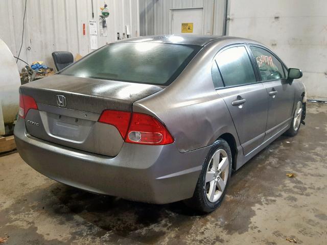 2HGFA16876H520406 - 2006 HONDA CIVIC EX GRAY photo 4