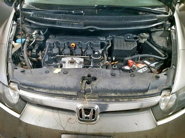 2HGFA16876H520406 - 2006 HONDA CIVIC EX GRAY photo 7