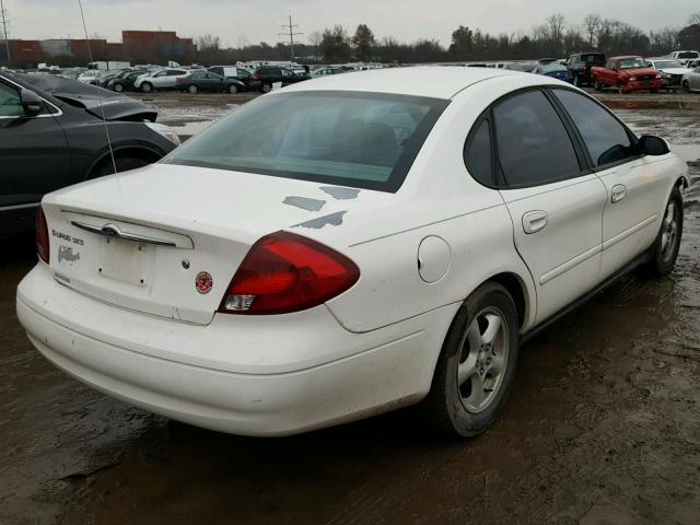 1FAFP55U63G154521 - 2003 FORD TAURUS SES WHITE photo 4