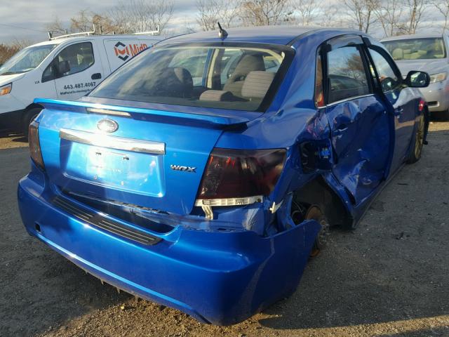 JF1GE74658G507864 - 2008 SUBARU IMPREZA WR BLUE photo 4