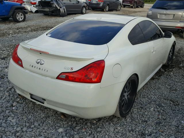 JNKCV64E28M103155 - 2008 INFINITI G37 BASE WHITE photo 4