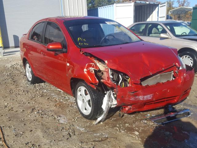 KL1TG56667B180320 - 2007 CHEVROLET AVEO LT RED photo 1