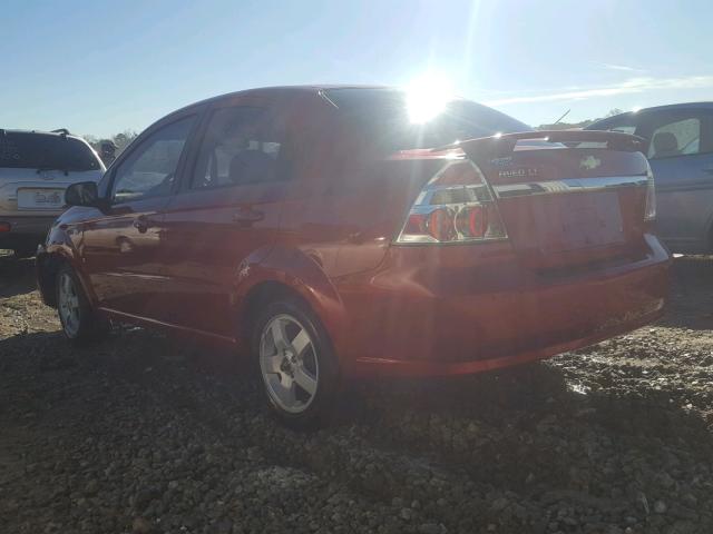 KL1TG56667B180320 - 2007 CHEVROLET AVEO LT RED photo 3