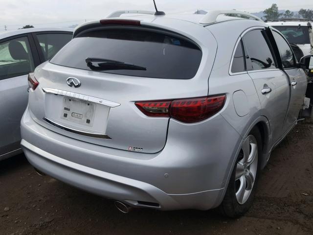 JN8AS1MWXBM141323 - 2011 INFINITI FX35 SILVER photo 4