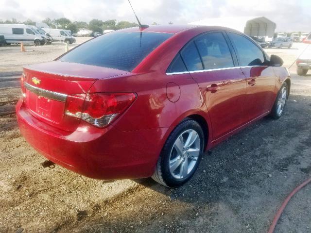 1G1P75SZ6E7168641 - 2014 CHEVROLET CRUZE RED photo 4