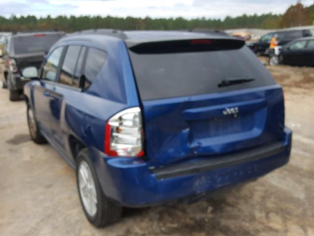 1J4NT4FB2AD503398 - 2010 JEEP COMPASS SP ლურჯი ფოტო 3