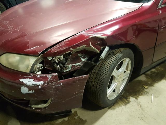 JT8BF28G8W5025744 - 1998 LEXUS ES 300 BURGUNDY photo 9