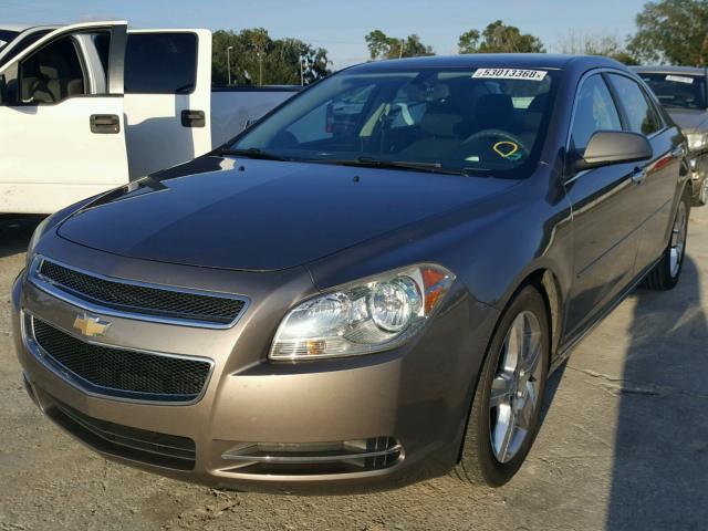 1G1ZC5E09CF246916 - 2012 CHEVROLET MALIBU 1LT BROWN photo 2