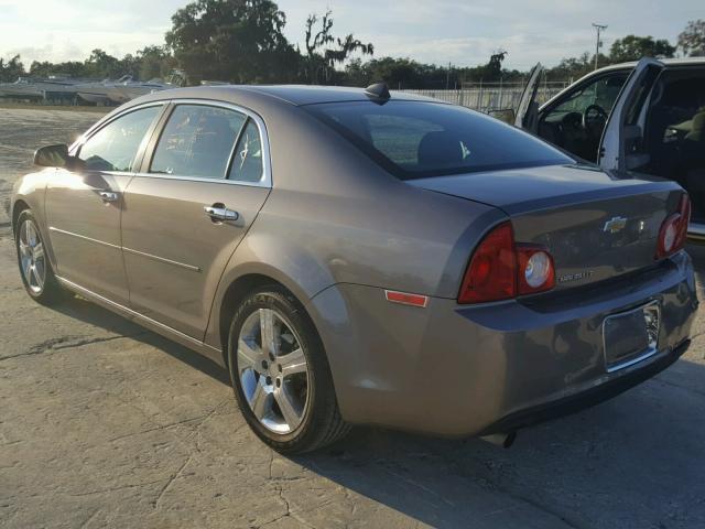 1G1ZC5E09CF246916 - 2012 CHEVROLET MALIBU 1LT BROWN photo 3