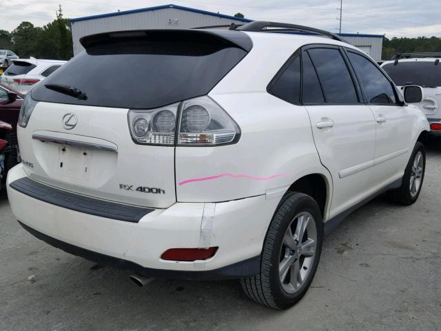 JTJHW31U660023650 - 2006 LEXUS RX 400 WHITE photo 4