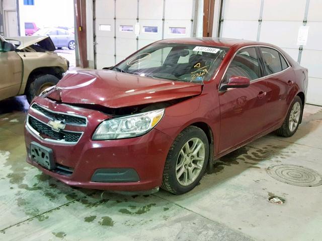 1G11D5RRXDF112369 - 2013 CHEVROLET MALIBU 1LT ბურგუნდია ფოტო 2
