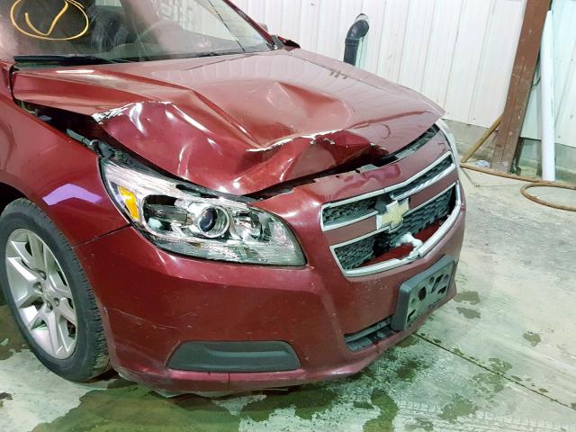 1G11D5RRXDF112369 - 2013 CHEVROLET MALIBU 1LT ბურგუნდია ფოტო 9